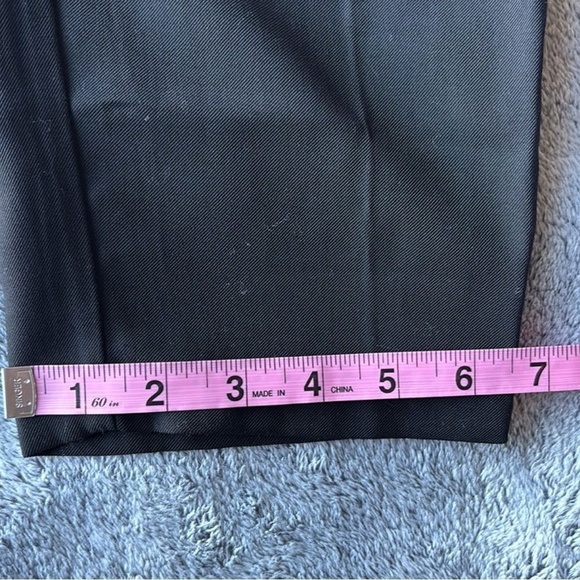 Nine West Rayon High Waist Pleated Tapered Cargo Pants in Black Size‎ Large EUC - Picture 10 of 12